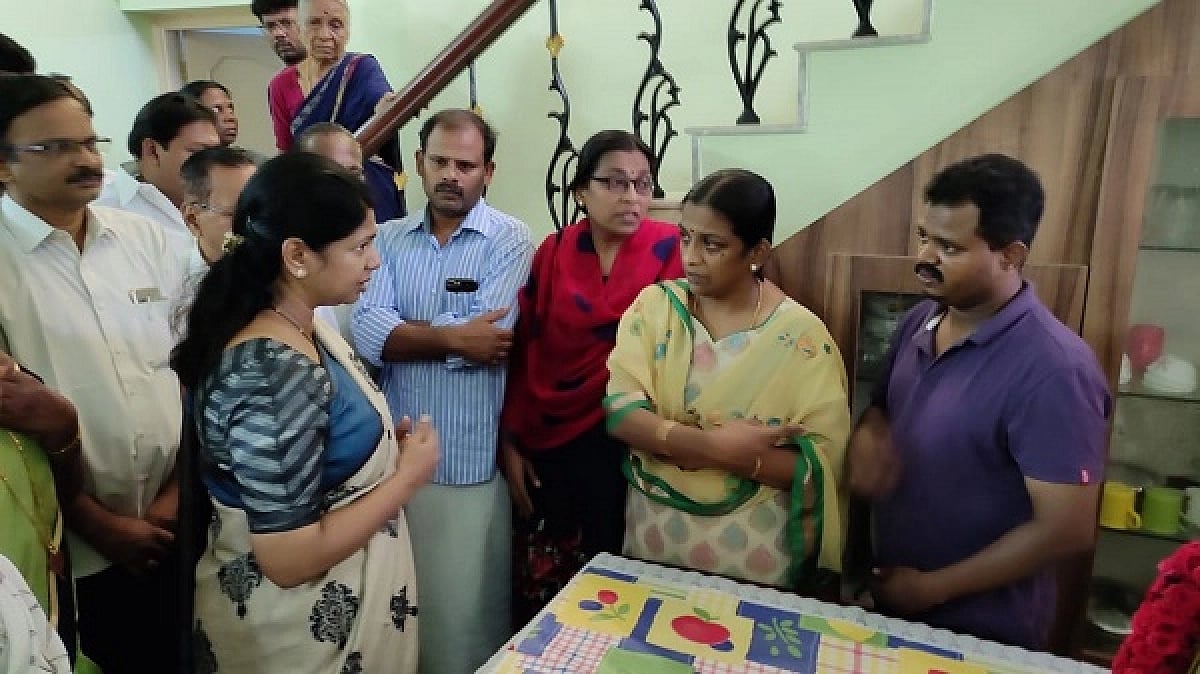 ‘என்ன தேவையா இருந்தாலும், என்கிட்ட கேளுங்க’ - உதவி செய்வதாக மாரியம்மாள் குழந்தைகளிடம் உறுதியளித்த கனிமொழி