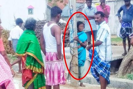 ஊரை விட்டு ஓடிய காதல் ஜோடி : காதலனின் தாயை மின் கம்பத்தில் கட்டி வைத்து அடித்த பெண் வீட்டார்