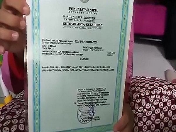 குழந்தைக்கு இப்படியெல்லாமா பெயர் வைப்பார்கள் ?! ஆச்சர்யத்தில் ஆழ்த்திய Google நிறுவனம் !