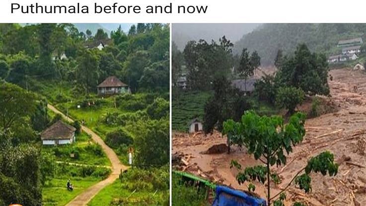 வாரிச் சுருட்டிய நிலச்சரிவு - கேரள மழை வெள்ளத்தில் கிராமமே அழிந்து போன சோகம்! 