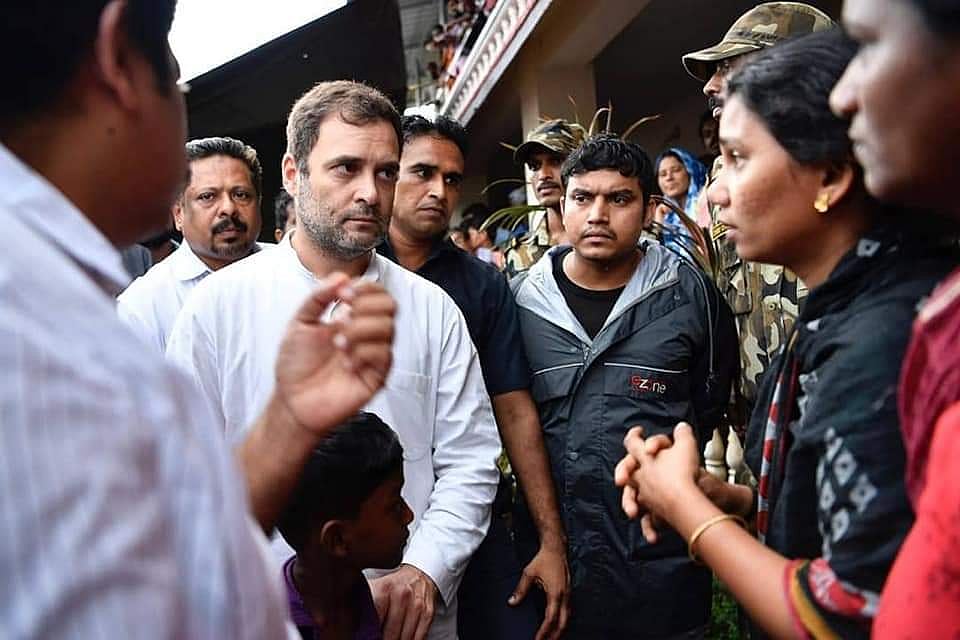 கேரளாவில் வெள்ளம் பாதித்த பகுதிகளை நேரடியாக பார்வையிட்டார் வயநாடு எம்.பி. ராகுல்காந்தி!