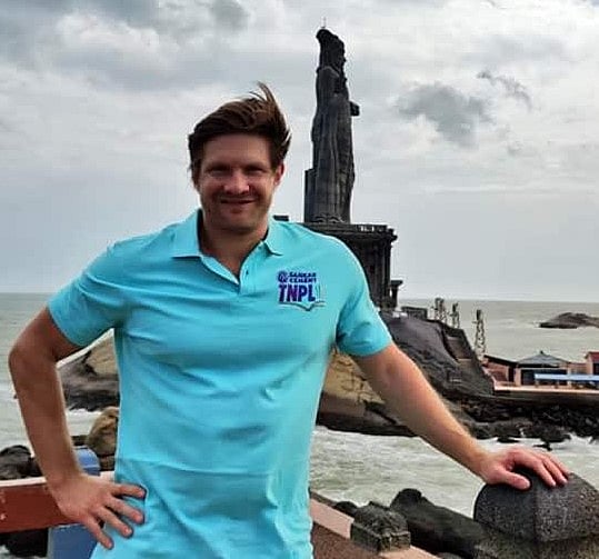 “அகர முதல எழுத்தெல்லாம்”- கன்னியாகுமரியில் திருவள்ளுவரின் புகழ்பாடிய ஷேன் வாட்சன்! (வீடியோ)