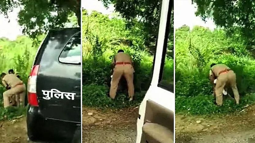 கட்டிப்புரண்டு சண்டை போட்டுக்கொண்ட போலிஸார் :  காரணம் என்ன தெரியுமா? (வீடியோ)