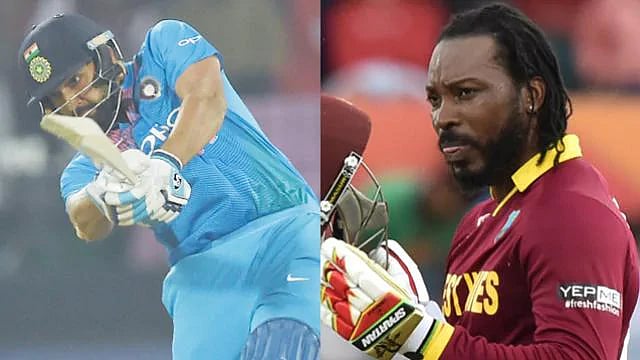 ரோஹித், கெயில் இருவருக்கும் இப்படி ஒரு ஒற்றுமையா ? : ரோஹித் வெளியிட்ட புகைப்படத்தால் ஆச்சர்யமான ரசிகர்கள்