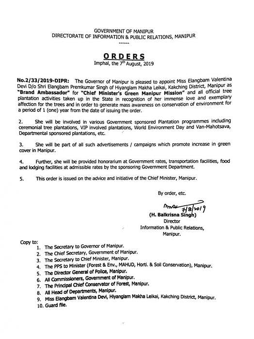 ஆசையாய் வளர்த்த மரம் வெட்டப்பட்டதை பார்த்து கதறி அழுத சிறுமி : பசுமைத் தூதுவராக்கிய மணிப்பூர் அரசு !