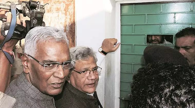 காஷ்மீர் சென்ற யெச்சூரி, டி.ராஜா ஸ்ரீநகர் விமான நிலையத்தில் தடுத்து நிறுத்தம்!