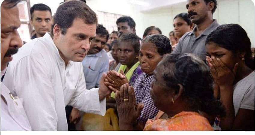 கேரளாவில் வெள்ளம் பாதித்த பகுதிகளை நேரடியாக பார்வையிட்டார் வயநாடு எம்.பி. ராகுல்காந்தி!