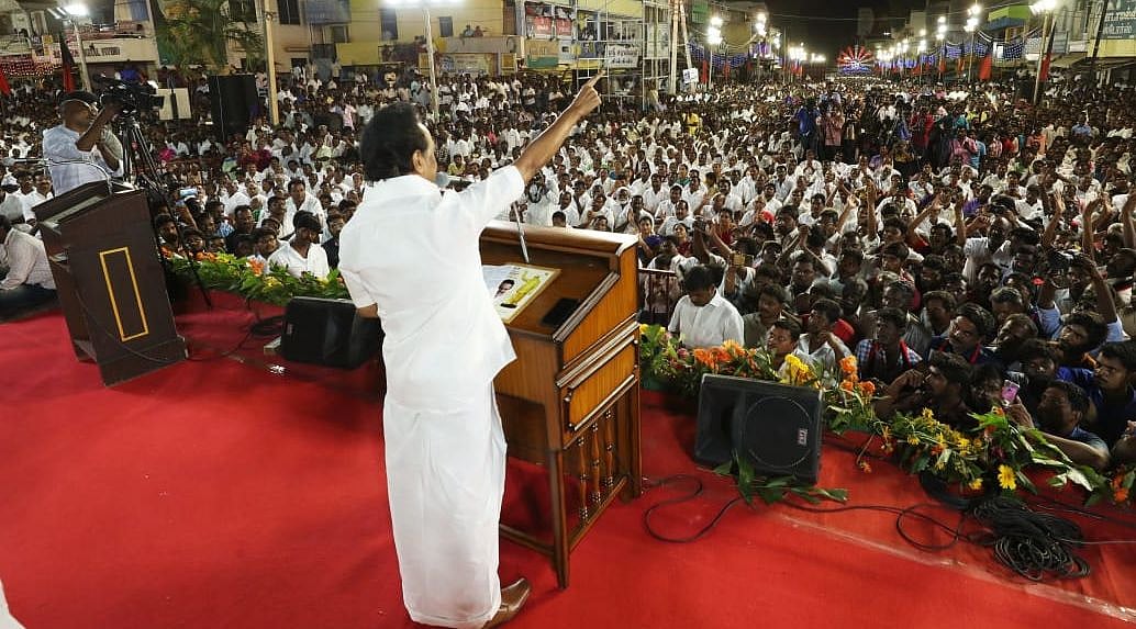 “எடப்பாடியின் பேச்சு, ‘கேழ்வரகில் நெய் வடிகிறது, கேளுங்கள்’ கதைதான்” : மு.க.ஸ்டாலின் சாடல்!