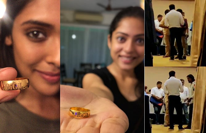 ‘பிகில்’ தங்க மோதிரம் : 400 பேரை மகிழ்ச்சியில் ஆழ்த்திய நடிகர் விஜய் - வைரல் புகைப்படங்கள் !