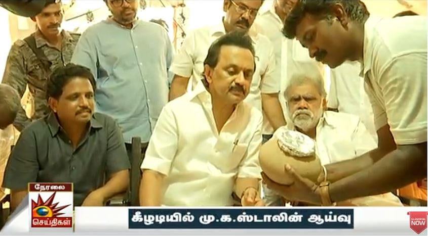  “தமிழர்களின் வரலாற்றுப் பெருமைகளை பறைசாற்றும் கீழடி” - அகழாய்வுப் பணிகளை பார்வையிட்ட மு.க.ஸ்டாலின்!