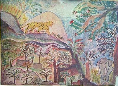 அண்ணா வரைந்த இயற்கை ஓவியம்