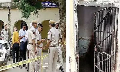 காவல் நிலையத்திற்குள் புகுந்து துப்பாக்கிச்சூடு  நடத்தி குற்றவாளியை விடுவித்துச் சென்ற கும்பல்!