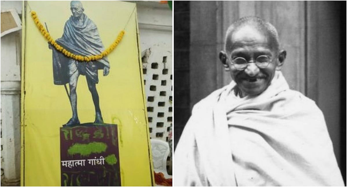 திருடுபோன காந்தியின் அஸ்தி... சேதப்படுத்தப்பட்ட புகைப்படம் : பிறந்தநாளன்றே வன்மம் காட்டிய வெறுப்பாளர்கள்!