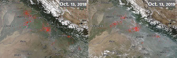 “இந்தியாவில் வெகுவாக மோசமடைந்துவரும் காற்றின் தரம்” : நாசா வெளியிட்ட புகைப்படம் - காரணம் என்ன?