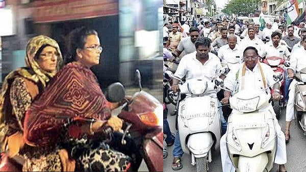 ”நீங்க முதல்ல ஹெல்மெட் போடுங்க, அப்புறம் உபதேசம் பண்ணலாம்” - படம் போட்டு பதிலடி கொடுத்த நாராயணசாமி