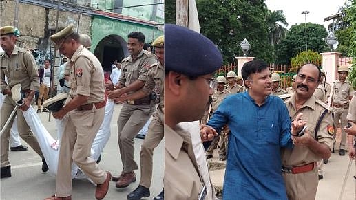 உ.பி-யில் வன்கொடுமைக்கு ஆளான சட்டக்கல்லூரி மாணவிக்கு ஆதரவாக பேரணி: காங்கிரஸ் தலைவர்கள் கைது! - VIDEO