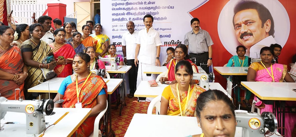 கொளத்தூர் தொகுதி மக்களுக்கு பல்வேறு நலத்திட்ட உதவிகள் செய்த மு.க.ஸ்டாலின்! #Photostory