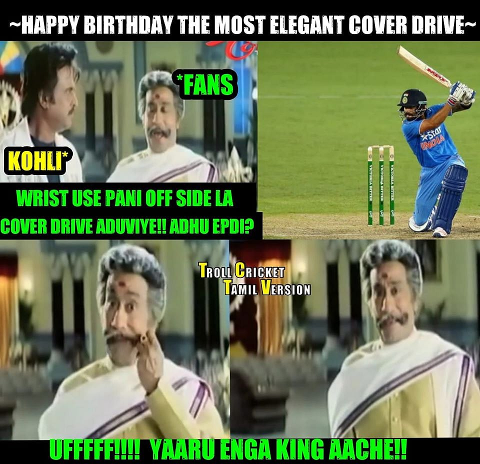 ''ஆல் ஏரியாலயும் அய்யா கில்லி டா''-விராட் கோலி பிறந்தநாள் தின மீம் தொகுப்பு!