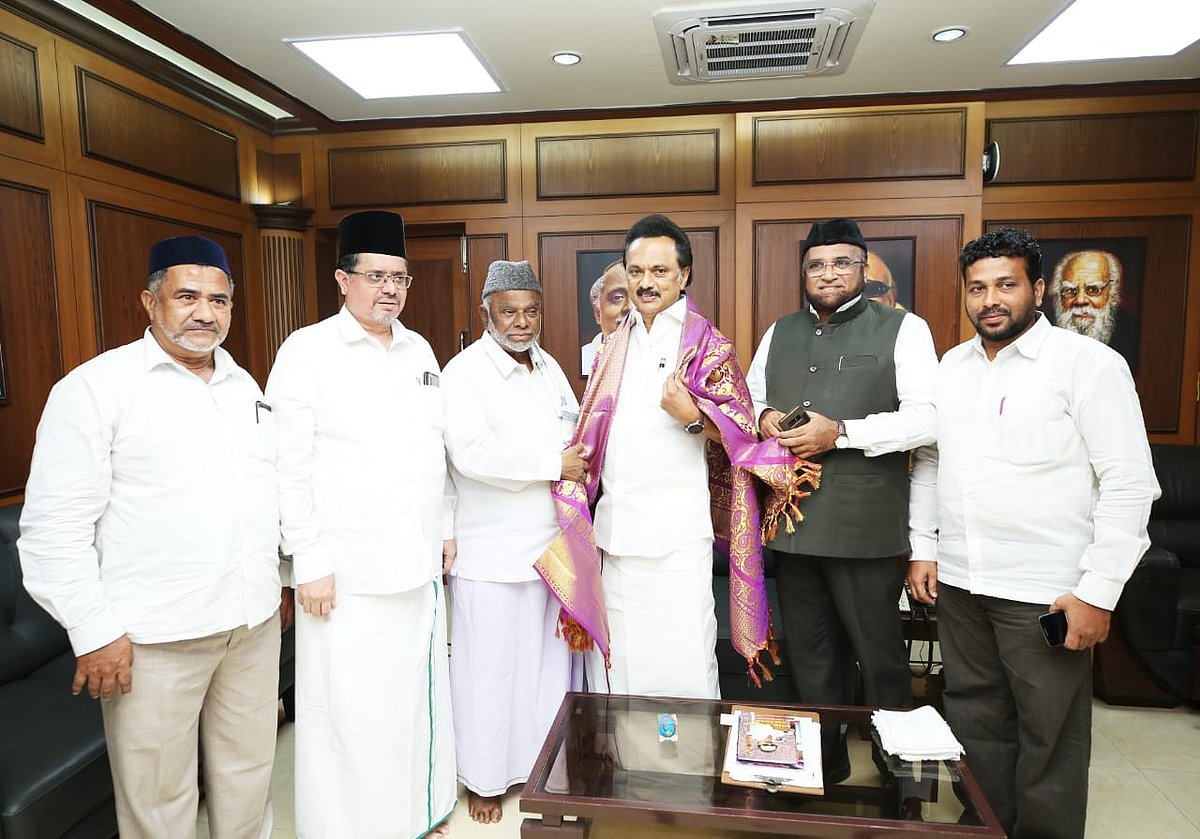 "உள்ளாட்சித் தேர்தலில் பணியாற்றுவது குறித்து முடிவு” - மு.க.ஸ்டாலினை சந்தித்த முஸ்லிம் லீக் தலைவர்கள்!