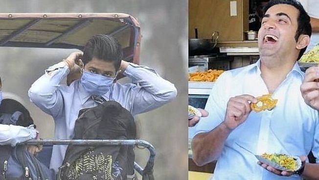 காற்று மாசு குறித்த கூட்டத்தில் பங்கேற்காமல், ஜிலேபி சாப்பிட்டு கமெண்ட்ரி கொடுத்த எம்.பி கம்பீர் 