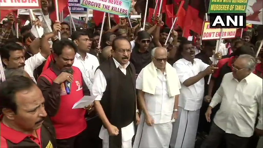 "ஈழத் தமிழர்களின் துயரத்தை எடுத்துரைக்கவே இந்தக் கறுப்புக் கொடி ஆர்ப்பாட்டம்” - வைகோ விளக்கம்!