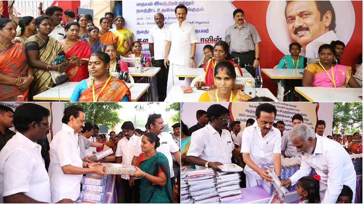 கொளத்தூர் தொகுதி மக்களுக்கு பல்வேறு நலத்திட்ட உதவிகள் செய்த மு.க.ஸ்டாலின்! #Photostory