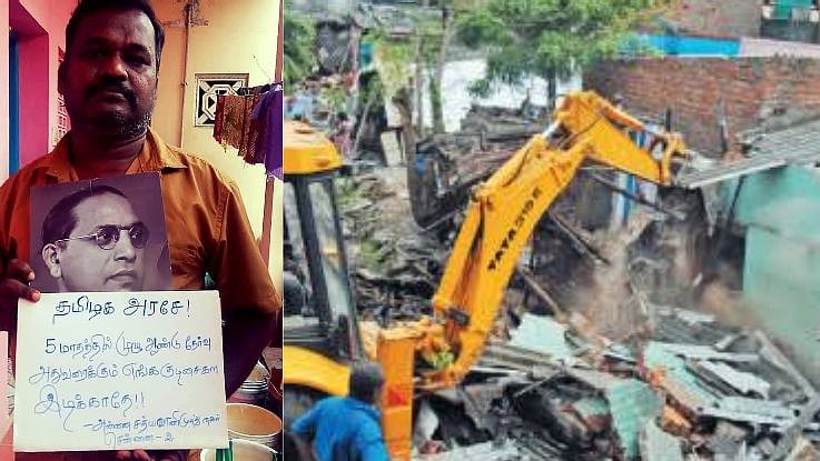 2000 ஏழைகளின் குடிசைகளை அறிவிப்பின்றி இடித்த எடப்பாடி அரசு : நடுத்தெருவுக்கு வந்த சென்னை பூர்வக்குடிகள் !