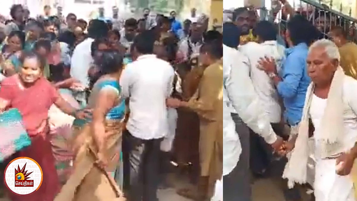 மலிவு விலையில் வெங்காயம் வாங்க முட்டி மோதிய கூட்டம்! (வைரல் வீடியோ)