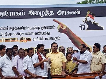 LIVE | தி.மு.க கண்டன ஆர்ப்பாட்டத்தில் மத்திய மாநில அரசுகளுக்கு எதிராக தமிழகம் முழுக்க ஒலித்த கோஷம்! #CAA