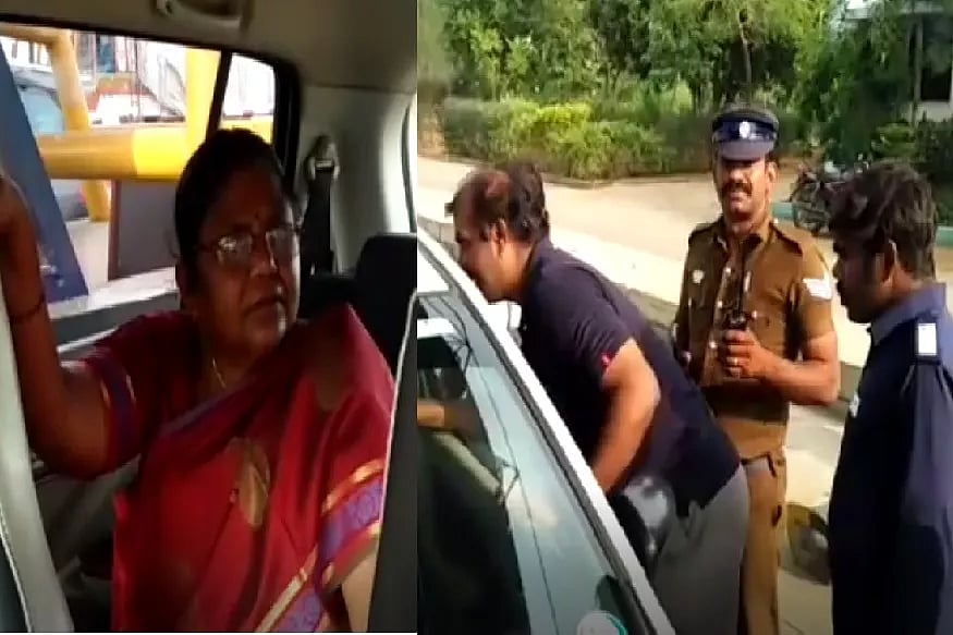 முன்னாள் எம்.எல்.ஏவிடம் துப்பாக்கியைக் காட்டி மிரட்டிய சுங்கச்சாவடி ஊழியர் : கரூர் அருகே பரபரப்பு!