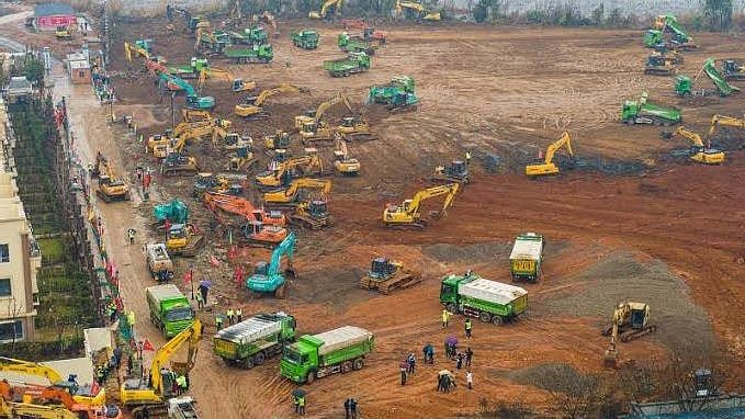 சீனாவுக்கு பயம்காட்டும் கொரோனா: வெறும் ஆறே நாட்களில் கட்டப்படும் பிரமாண்ட மருத்துவமனை - சீன அரசு தீவிரம்!