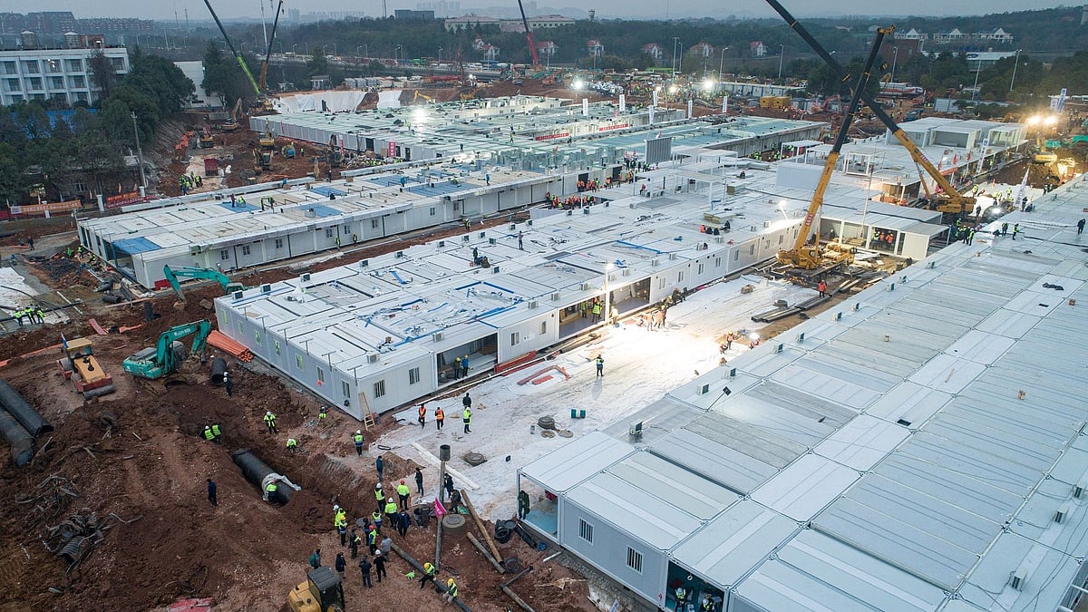 கொரோனா வைரஸ் எதிரொலி: எட்டே நாட்களில் பிரத்யேக மருத்துவமனையை கட்டிய சீனா- வைரலாகும் வீடியோ!