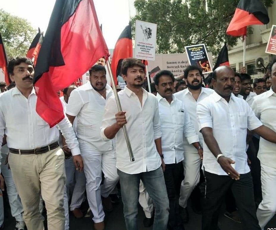 “பணம் படைத்தவர்களுக்கே அரசு வேலை என்கிற சூழலை உருவாக்கிவிட்டது அ.தி.மு.க அரசு” - உதயநிதி ஸ்டாலின் பேச்சு!