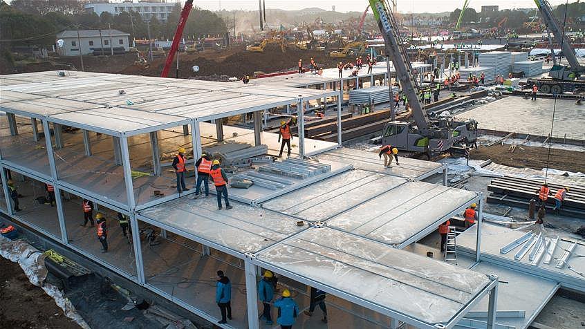 கொரோனா வைரஸ் எதிரொலி: எட்டே நாட்களில் பிரத்யேக மருத்துவமனையை கட்டிய சீனா- வைரலாகும் வீடியோ!