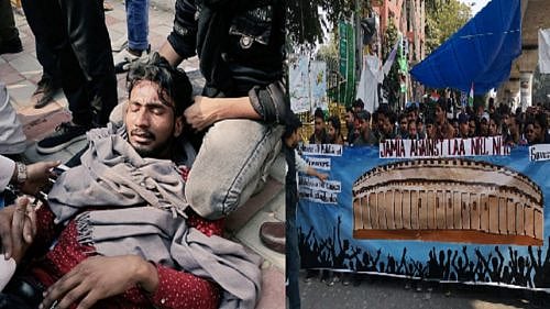 CAA-வுக்கு எதிராக நாடாளுமன்றம் நோக்கிப் பேரணி : ஜாமியா பல்கலை. மாணவர்கள் மீது மீண்டும் தாக்குதல்! - VIDEO