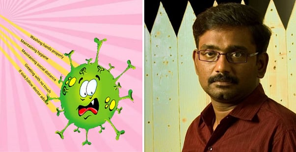 “கொரோனாவை வெல்வோம்”- வீட்டுச்சிறையில் முடங்கிக் கிடக்கும் குழந்தைகளுக்கு ஓவியப்போட்டி நடத்தும் இயக்குநர்!