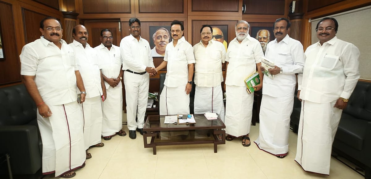 மாநிலங்களவை வேட்பாளர்கள் தி.மு.க தலைவர் மு.க.ஸ்டாலினுடன் சந்திப்பு!