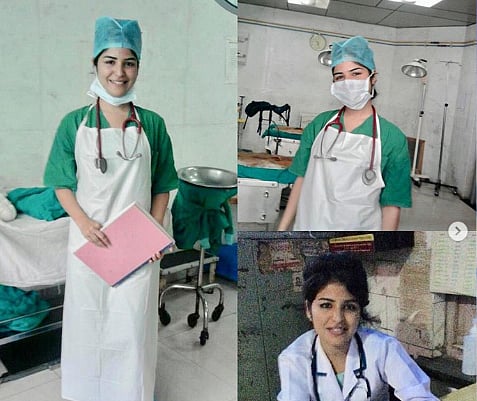 கொரோனா வைரஸிலிருந்து மக்களைக் காப்பாற்றுவதற்காக செவிலியராக மாறிய நடிகை! #Corona