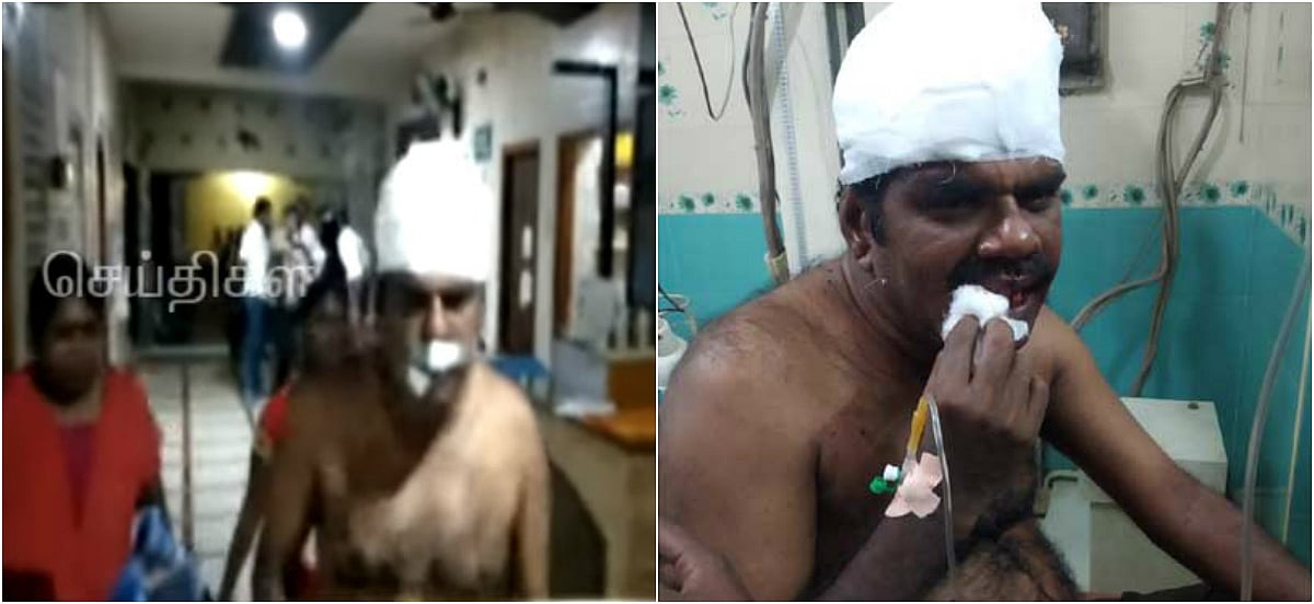 “ஏன்டா நியுஸா போடுற..?” : பத்திரிகையாளர் மீது கொலைவெறித் தாக்குதல் - அமைச்சர் ராஜேந்திர பாலாஜி அராஜகம்!?