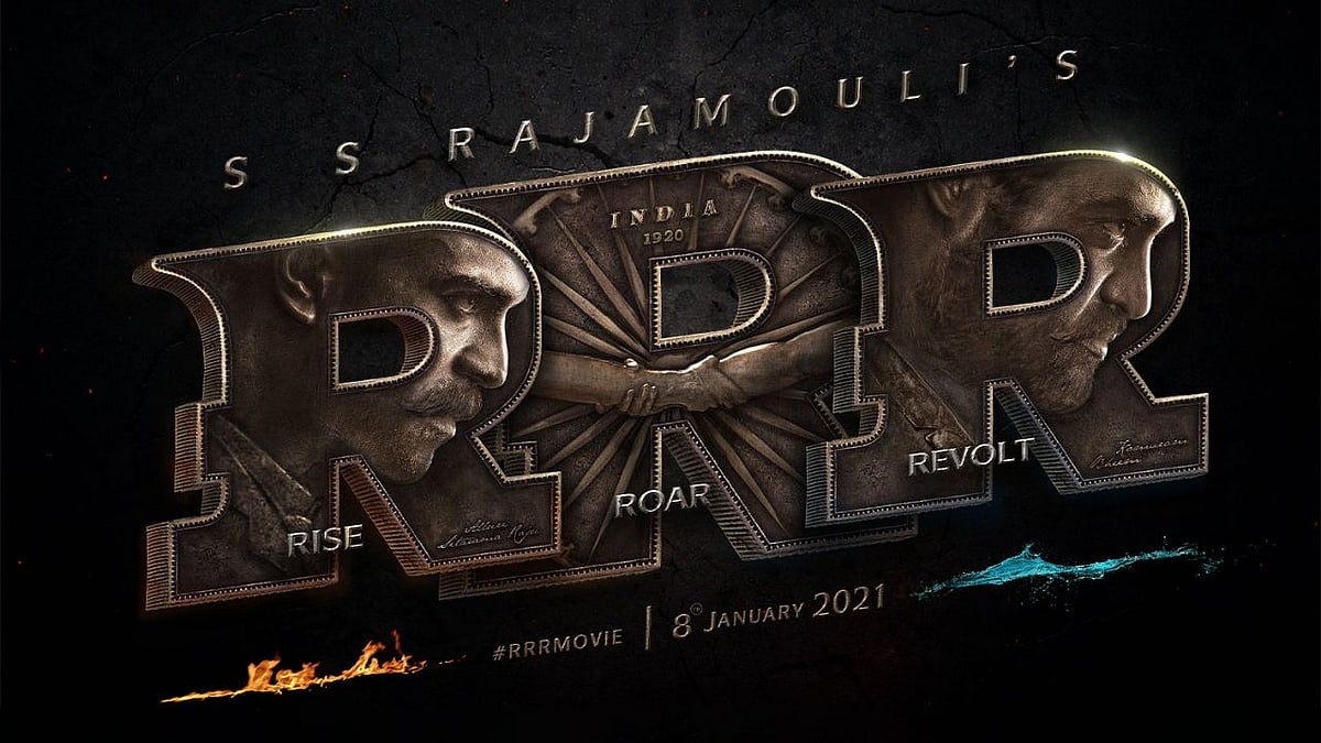 “ரத்தம், ரணம், ரெளத்திரம்” - ரிலீஸ் தேதியோடு வெளியானது ராஜமவுலியின் 'RRR' மோஷன் போஸ்டர்!