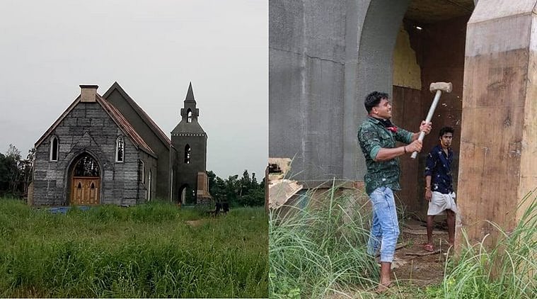 “தேவாலய செட்டை அடித்து நொறுக்கிய இந்துத்வ அமைப்பினர்” - ரூ.50 லட்சம் நாசம் : படக்குழுவினர் கொந்தளிப்பு! 