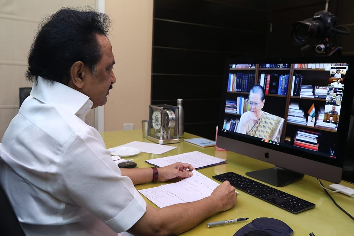 “அனைத்து தரப்பினரையும் உள்ளடக்கிய திட்டம் தேவை”- எதிர்க்கட்சிகள் கூட்டத்தில் முன்மொழிந்தார் மு.க.ஸ்டாலின்