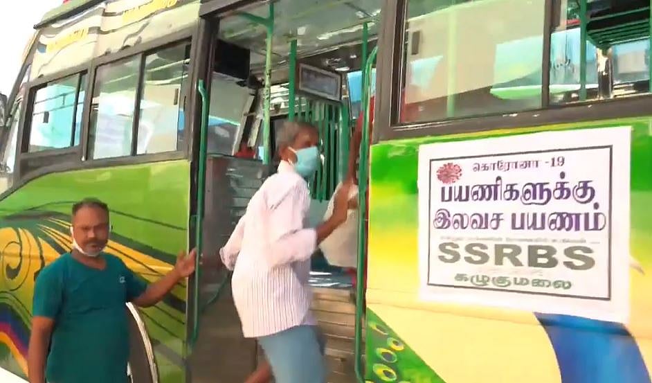 ஊரடங்கால் முடங்கிய மக்களுக்காக இலவசமாக பேருந்தை இயக்கும் தனியார் நிறுவனம்.. கோவில்பட்டியில் ஆச்சர்யம்!