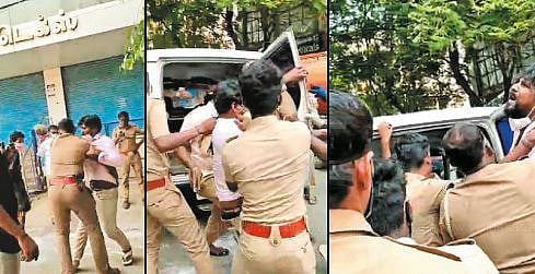 சென்னையிலும் போலிஸ் அடாவடி : மருந்து வாங்கச் சென்ற இளைஞர் மீது தாக்குதல் - மனித உரிமை ஆணையம் கண்டனம்!