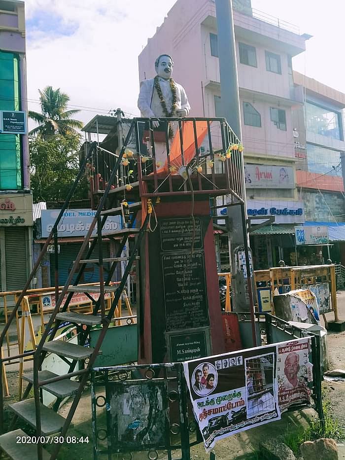 “காவி துண்டு போட்டவருக்கு மனநிலை சரியில்லை”- அண்ணா சிலையை அவமரியாதை செய்தவர் குறித்து காவல்துறை விளக்கம்!