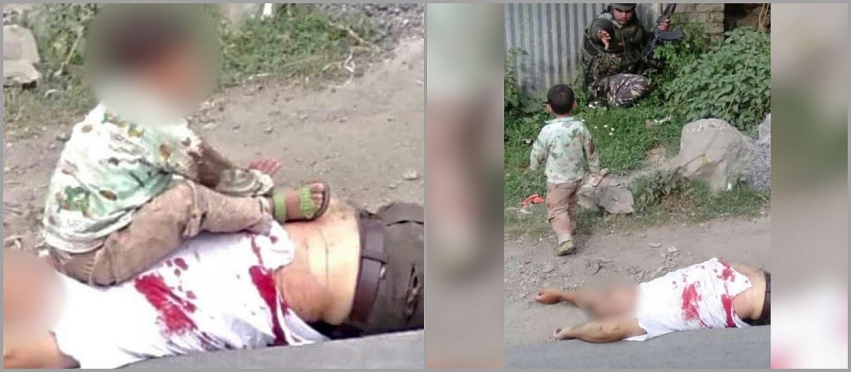 “காஷ்மீரில் தாத்தாவின் இறந்த உடலைக் கண்டு அழுத குழந்தை”- வைரல் புகைப்படத்தை வைத்து அரசியல் செய்யும் பாஜக!