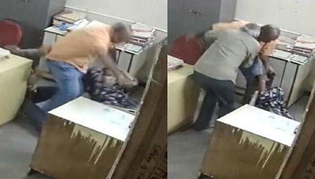 மாஸ்க் அணியாததை தட்டிக்கேட்ட சக ஊழியர்: மாற்றுத்திறனாளி பெண்ணை பலமாக தாக்கிய மேலாளர் - நெல்லூரில் பகீர்!