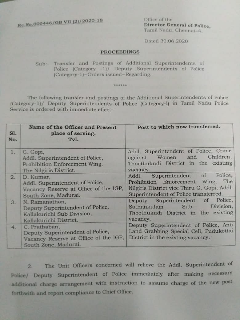 நீதிபதியை ஒருமையில் பேசிய போலிஸாருக்கு உடனடி பதவி: குற்றவாளிகளை காக்கும் எடப்பாடி அரசு - கனிமொழி கண்டனம்!