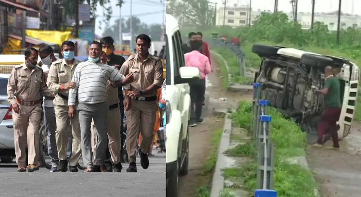 8 போலிசாரைக் கொன்ற ரவுடி என்கவுண்டரில் பலி - தப்பிக்க முயன்றதால் சுட்டுக் கொன்றது போலிஸ்! 