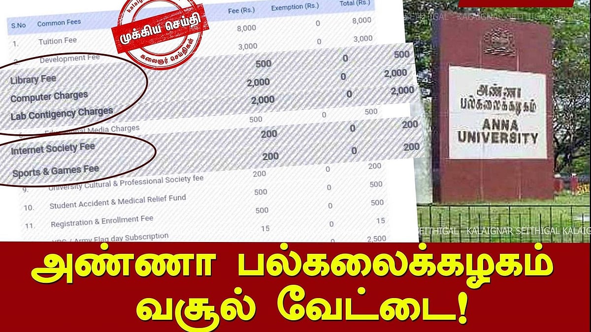 “ஊரடங்கு காலத்தில் இந்த கட்டணங்கள் எதற்கு?” - மாணவர்களிடம் வசூல் வேட்டையில் ஈடுபடும் அண்ணா பல்கலைக்கழகம்!